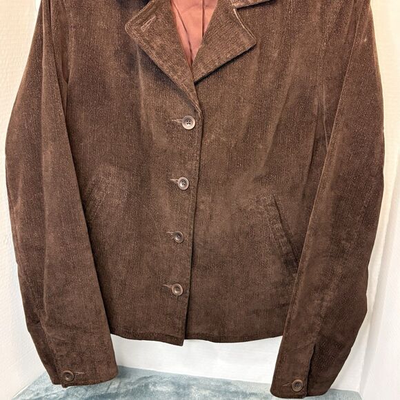 Vintage Polo Jeans Co Ralph Lauren Women’s Corduroy Blazer Size 10 Old Money 90s - Picture 3 of 11